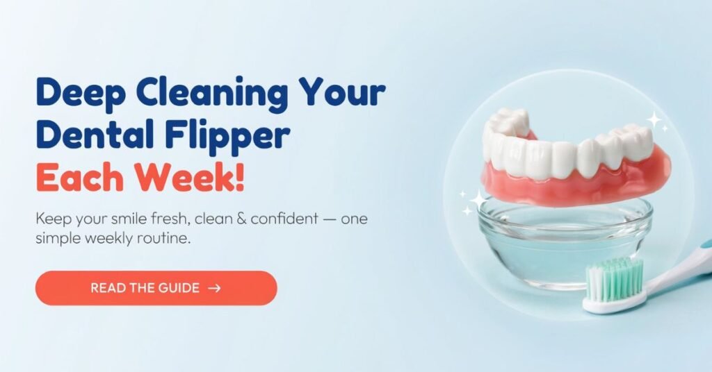 Deep Cleaning Your Dental Flipper Each Week!