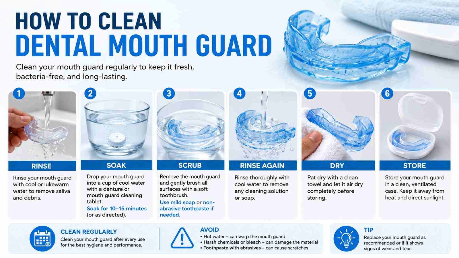 How To Clean Dental Mouth Guard
