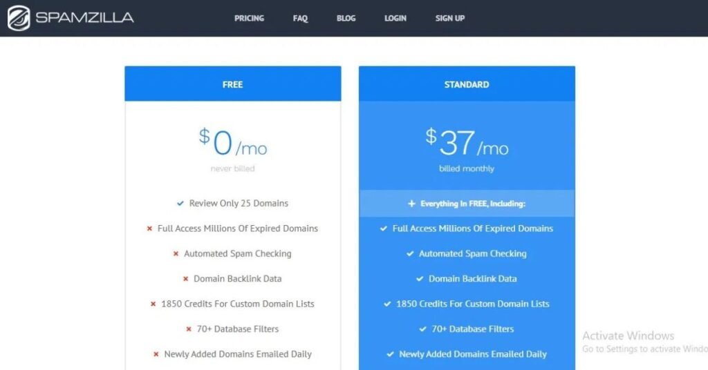 spamzilla pricing