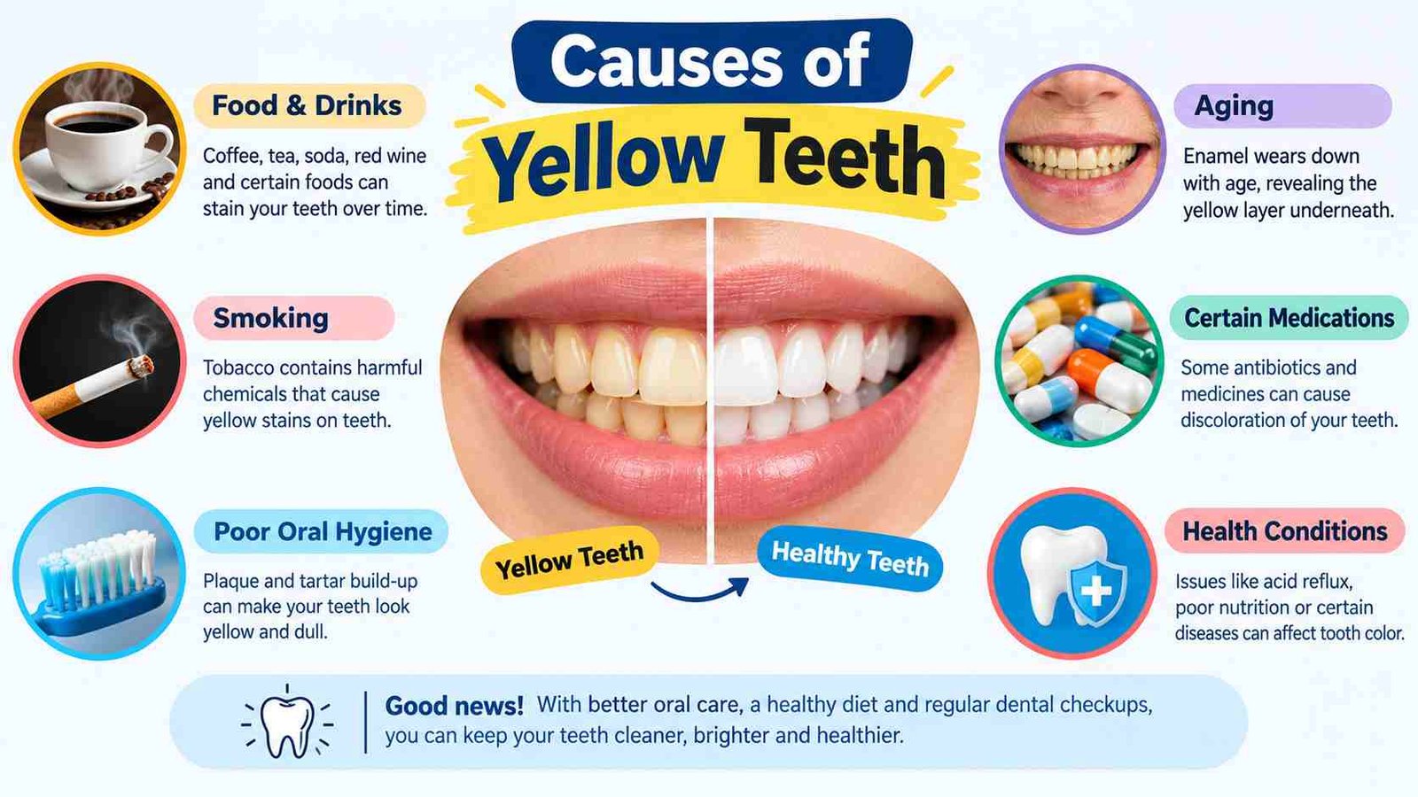 What Causes Yellow Teeth